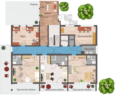 Haus 2, Erdgeschoss